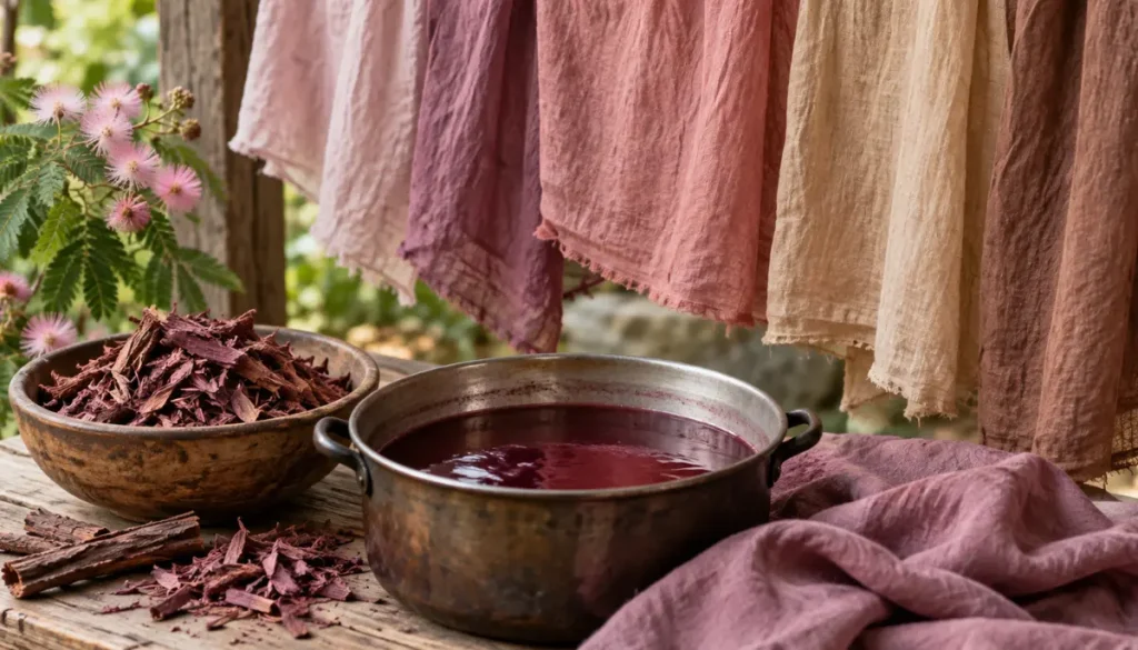 How to Dye Fabric with Mimosa Hostilis Root Bark