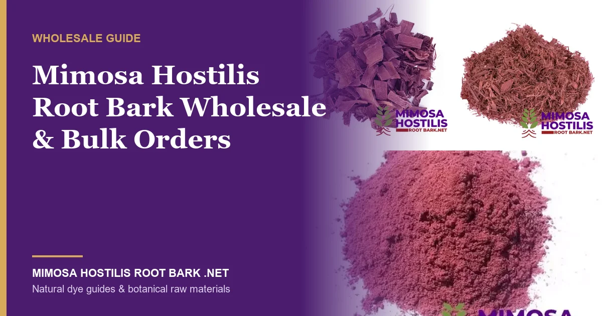 Whole, shredded and powdered Mimosa hostilis root bark available for wholesale and bulk orders